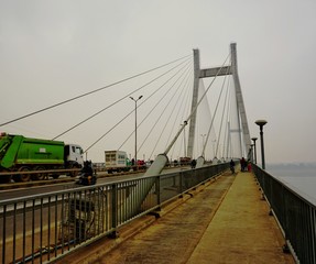 naini bridge wire frame,  metal strings forming a mesh