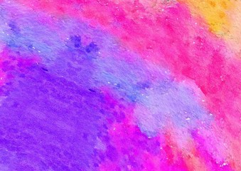 Watercolor paper background. Abstract Painted Illustration. Brush stroked painting.