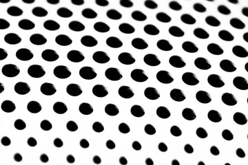 black and white hole pattern