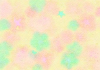 Watercolor paper background. Abstract Painted Illustration. Brush stroked painting.