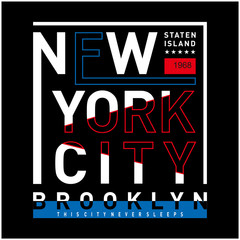 new york t-shirt design graphic typography, vector illustration concept art