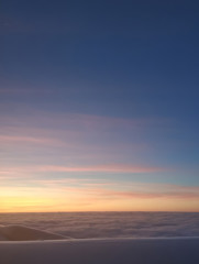 colorful sunset over the sea