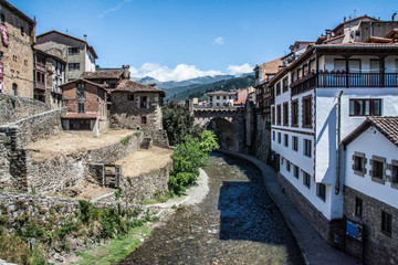 Fototapeta na wymiar Medieval town of Potes, Cantabria, Spain