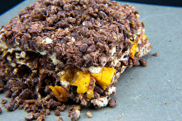 Steamed rice flour with red bean for Korean rice cake