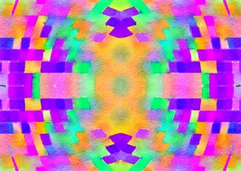 Watercolor paper background. Abstract Painted Illustration. Brush stroked painting.