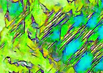 Watercolor paper background. Abstract Painted Illustration. Brush stroked painting.