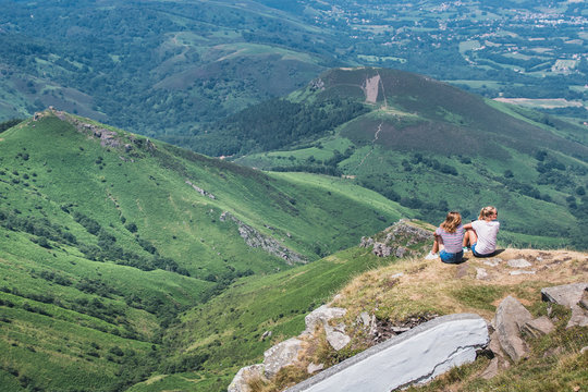The Rhune mountain in the Pyrenees-Atlantique