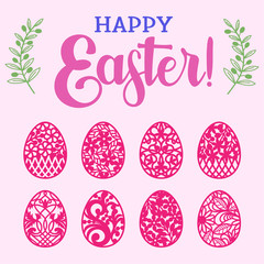 Easter Egg Bundle - Easter Egg Set Cut Files - Happy Easter