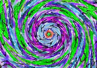 Watercolor paper background. Abstract Painted Illustration. Brush stroked painting.