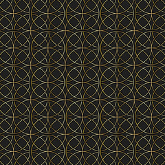 Art Deco Seamless Pattern. Geometric decorative texture. Vector illustration.