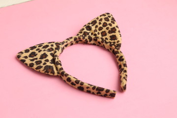 headband with leopard ears, for costume
