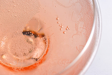 Rose Champagne Glass With Bubbles - 326687131