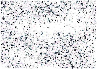 Festive color star confetti background. Abstract frame confetti texture for holiday, postcard, poster, website, carnivals, birthday and children's parties. Cover confetti mock-up. Wedding star layout