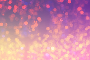 Abstract blurred background, beautiful bokeh light effect.