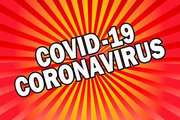 Coronavirus warning poster, sign or banner