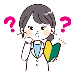 女性、医者、初心者、質問
