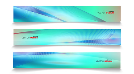 Fototapeta premium Vector banners arranged for your design, Abstract background illustration.