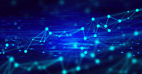 network social online, background 3d illustration rendering, machine deep learning, data cloud storage digital, science neuron, plexus cell brain, futuristic connecting, technology system