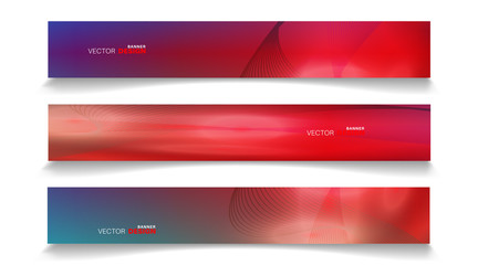 Vector banners arranged for your design, Abstract background illustration.