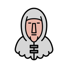 crusader knight flat warrior icon