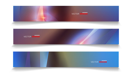 Vector banners arranged for your design, Abstract background illustration.