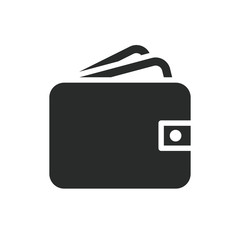 wallet icon vector design template