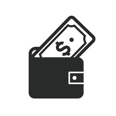 Obraz premium wallet icon vector design template