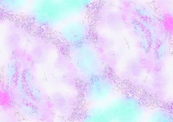 Watercolor paper background. Abstract Painted Illustration. Brush stroked painting.