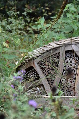 Wooden structure in garden