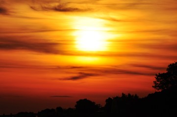 Fototapeta na wymiar sunrise views on Koh Samet