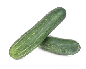 Cucumber isolated over white background.