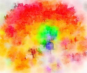 Obraz premium Watercolor paper background. Abstract Painted Illustration. Brush stroked painting.