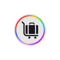 Hotel Luggage -  Modern App Button