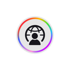 Online Profile -  Modern App Button