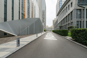 The science park's roads and offices are in Qingdao, China