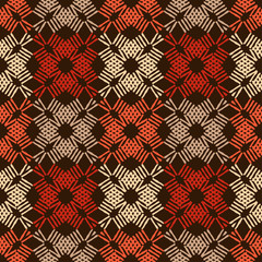 The design of the strips. Ethnic boho ornament. Seamless pattern. Tribal motif. Vector illustration for web design or print.