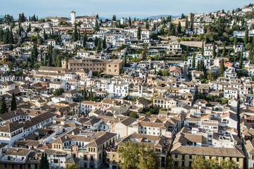 Fototapeta na wymiar Granada city, Monument of the Alhambra, Andalusia, Spain