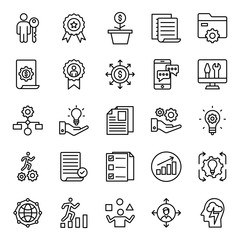  Set of Business Line Vectors Pack 