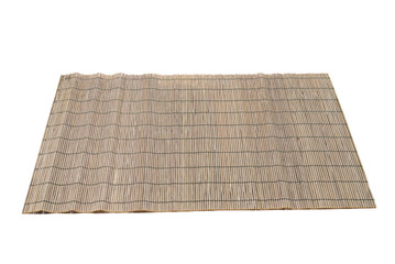 Mat for sushi isolated on white background
