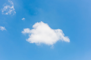 Beautiful cirrus clouds against the blue sky