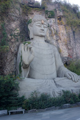 Fototapeta na wymiar Grottoes and Buddhas in Songcheng, Hangzhou City, Zhejiang Province, China