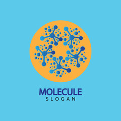 Molecule vector illustration design