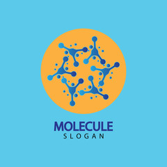 Molecule vector illustration design