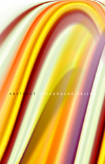 Abstract background - fluid color gradient waves, with dynamic motion line effect. Vector Illustration For Wallpaper, Banner, Background, Card, Book Illustration, landing page