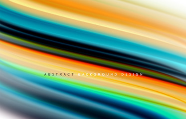 Abstract background - fluid color gradient waves, with dynamic motion line effect. Vector Illustration For Wallpaper, Banner, Background, Card, Book Illustration, landing page