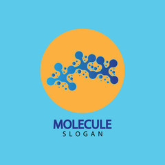 Obraz premium Molecule vector illustration design
