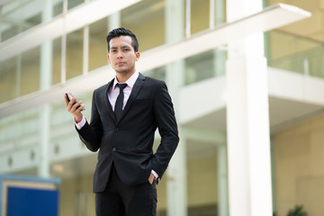 Fototapeta premium Businessman staff portrait with natural lighting