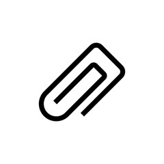 paper clip icon vector template