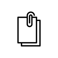 paper clip icon vector template