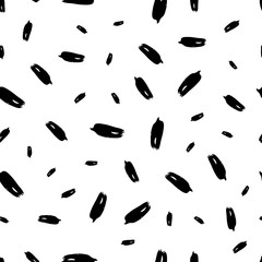 Seamless Pattern with hand drawn scribble smears